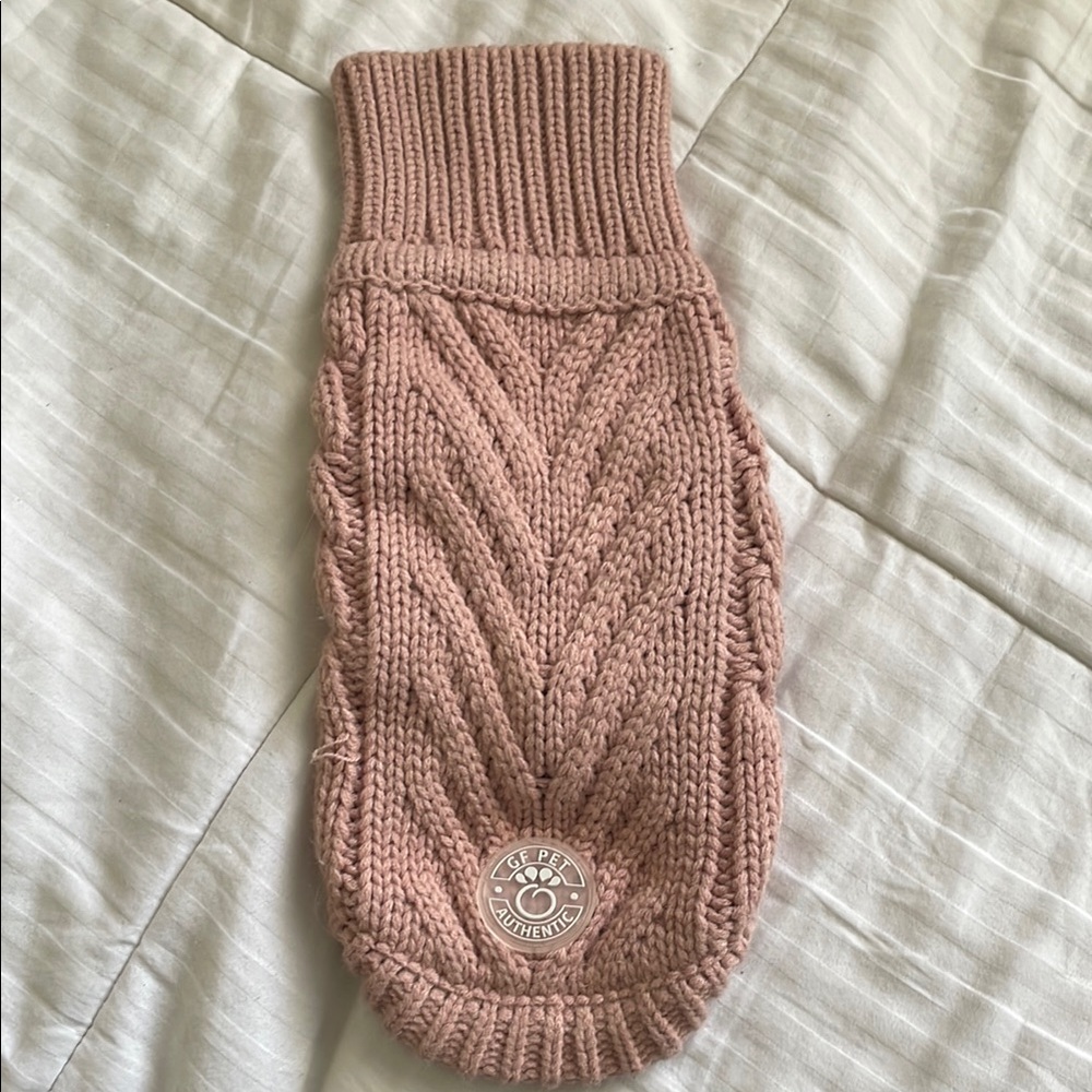 Cozy Pink Cable Knit Sweater